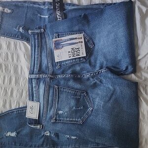 Cello Jean Women's 5/27 high rise ankle skinny